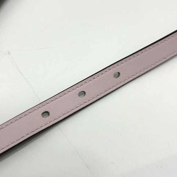 HERMES Cadena Lucky 15 PM reversible belt Vo Swift / Epsom pink/khaki - Picture 2 of 10